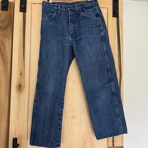 Rustler Women's Classic Blue Cropped Jeans 29/29